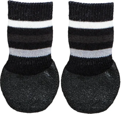 Trixie Dog Socks S-M - Меки кучешки чорапи с гумено неплъзгащо покритие, 2 броя 1