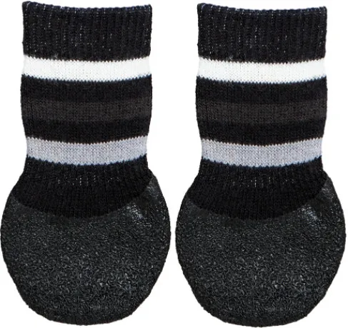 Trixie Dog Socks Large - Меки кучешки чорапи с гумено неплъзгащо покритие, 2 броя 1
