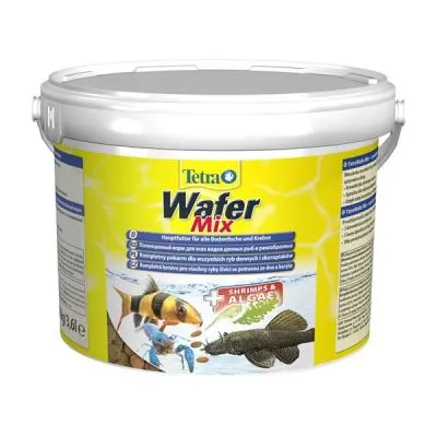 Tetra Wafer Mix 3,6 Lt / 1850 - Пълноценна храна за аквариумни риби със скариди и алги, 3.6 литра/ 1850 гр.