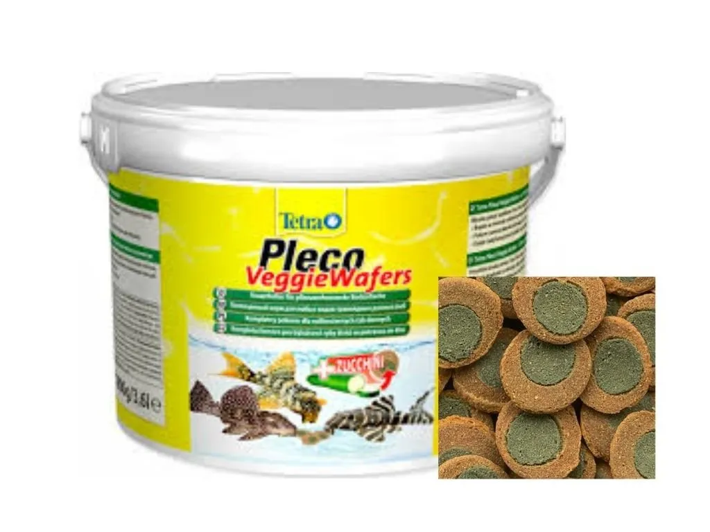 Tetra - Pleco Veggie Wafers - Храна за риби, подходяща особено за растителноядни дънни храни 3.6 литра