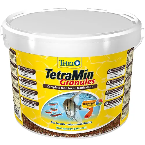 Tetra Tetramin Granules 10 l - Балансирана храна на гранули за тропически риби, 10литра/ 4.2 кг.