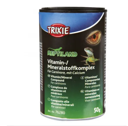 Trixie Vitamin/Mineral Compound for carnivorous reptiles - Витамин/минерално съединение за месоядни влечуги, 50 гр.