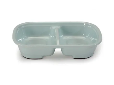 Camon Double rectangular heavy melamine bowl - Двойна правоъгълна тежка меламинова купа за вода и храна за кучета и котки, 300 мл. 3