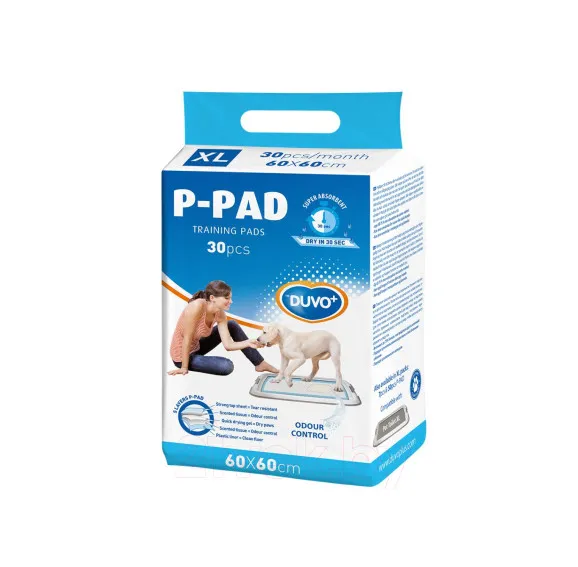 Duvo Plus P-Pad XL - Памперс подложка за кучета с пет слоя, 60/60 см.
