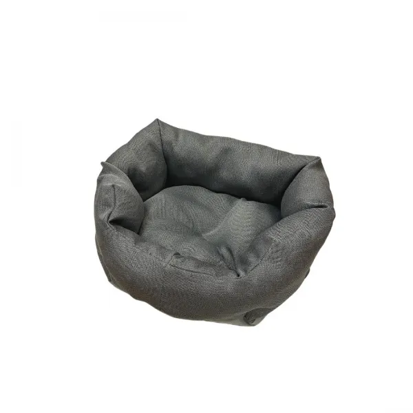 Anipro Comfort - Модерно и меко легло за кучета и котки от 100% памучен плат, 45 см. - сиво 1