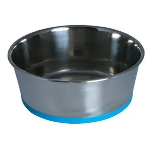 Rogz Stainless Steel Bowl Blue - Метална купа за вода и храна за кучета, 3.7 литра