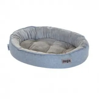 Rogz Cuddle Oval Pod Medium Grey - Модерно овално легло за кучета и котки, 56/39/13 см. - сиво