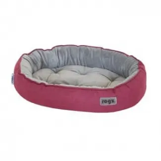 Rogz Cuddle Oval Pod Medium Red - Модерно овално легло за кучета и котки, 56/39/13 см. - червено