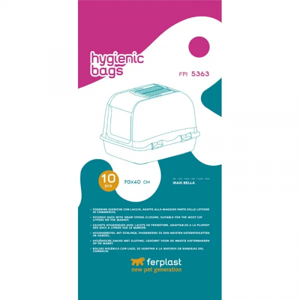 Ferplast Hygienic bags FPI 5363 - Хигиенни торбички за тоалетни модели: Maxi Bella,70/40 см. 10 броя 1