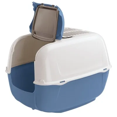 Ferplast Prima Cabrio - Закрита котешка тоалетна с филтър против миризми, 52,5 / 39,5 / 38 см. 3