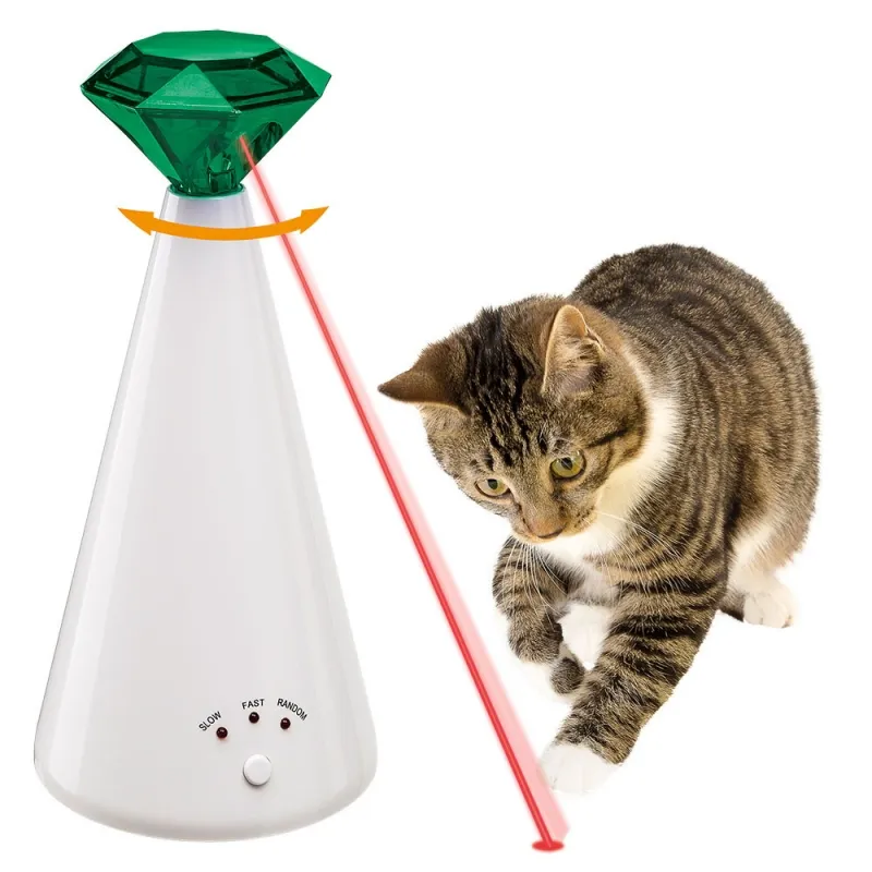 Ferplast Phantom - Забавна играчка за котки - кристален лазер, 10 / 21 см. 2