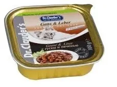 Dr.Clauder Premium Aluminium - пастет за котки с гъше месо и дроб, 100 гр./5 пакета