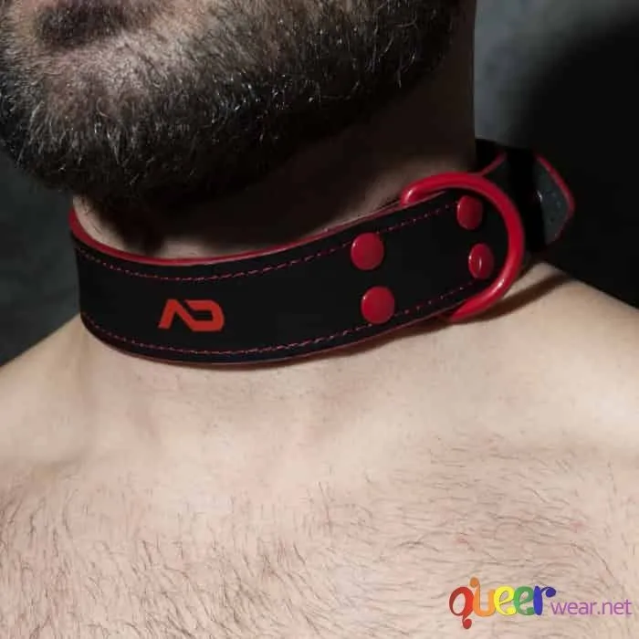 Leather Collar AD Fetish Red 1