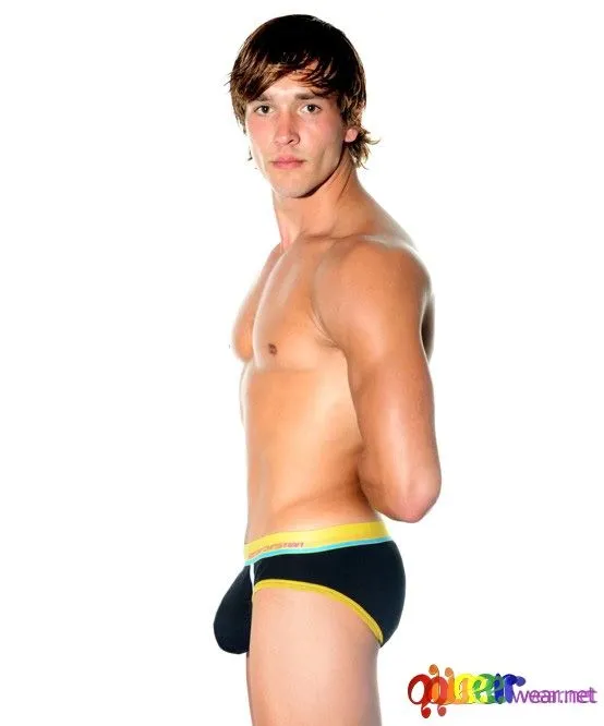Color Vibe Sports Brief Black and Yellow 4