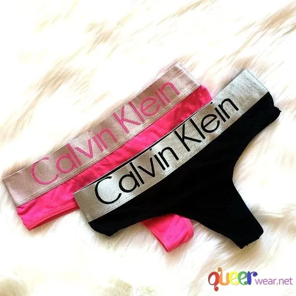 Woman's Thong Steel by Calvin Klein 3