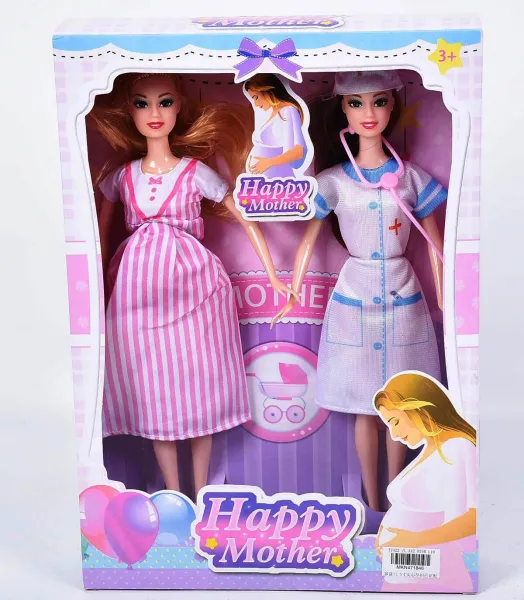 Комплект от две кукли, Бременна кукла и Докторка