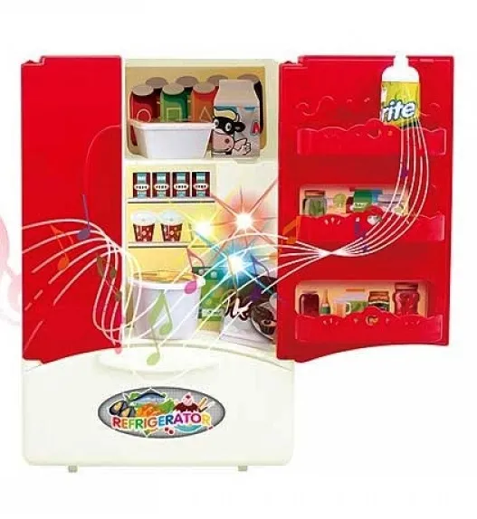 Хладилник с продукти, Звук и Светлини, червен 1