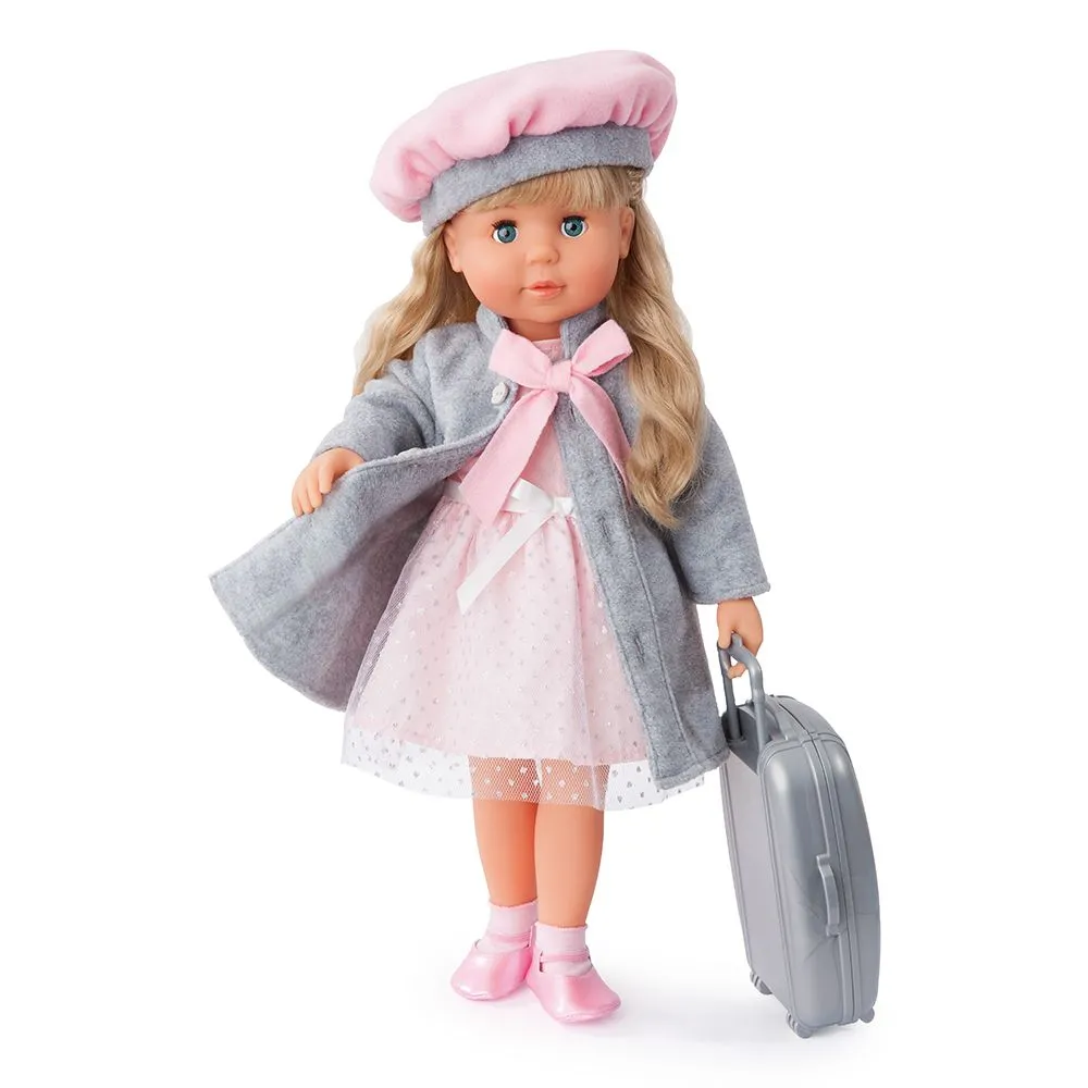 BAYER Пееща и говореща кукла със сиво палто МАРИЯ 8
