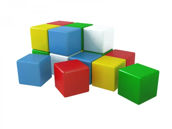 Многоцветни кубчета, 15 броя, TECHNOK, Украйна