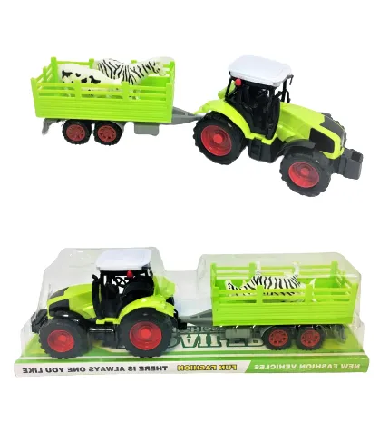 Трактор с Ремарке и Животни - детска селскостопанска машина  1