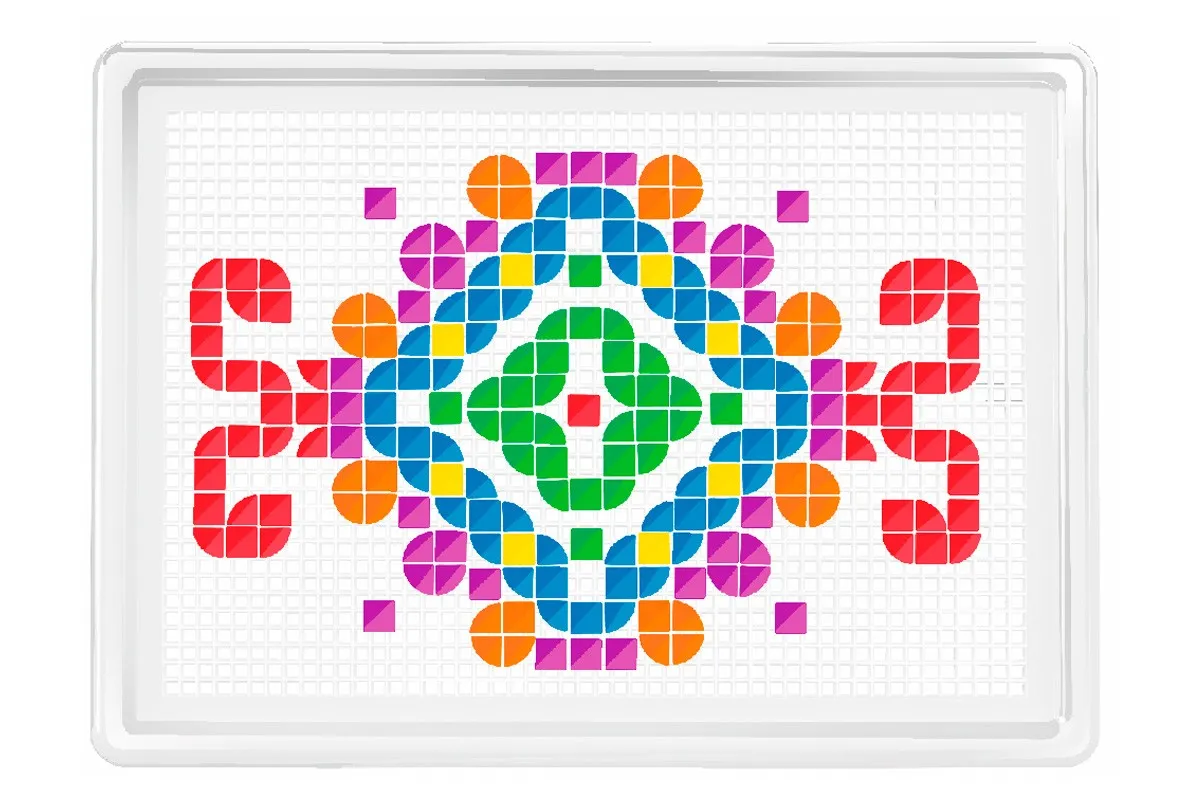Мозайка с елементи от геометрични форми, 528 части, размер на елемента 9мм, TECHNOK, Украйна 5