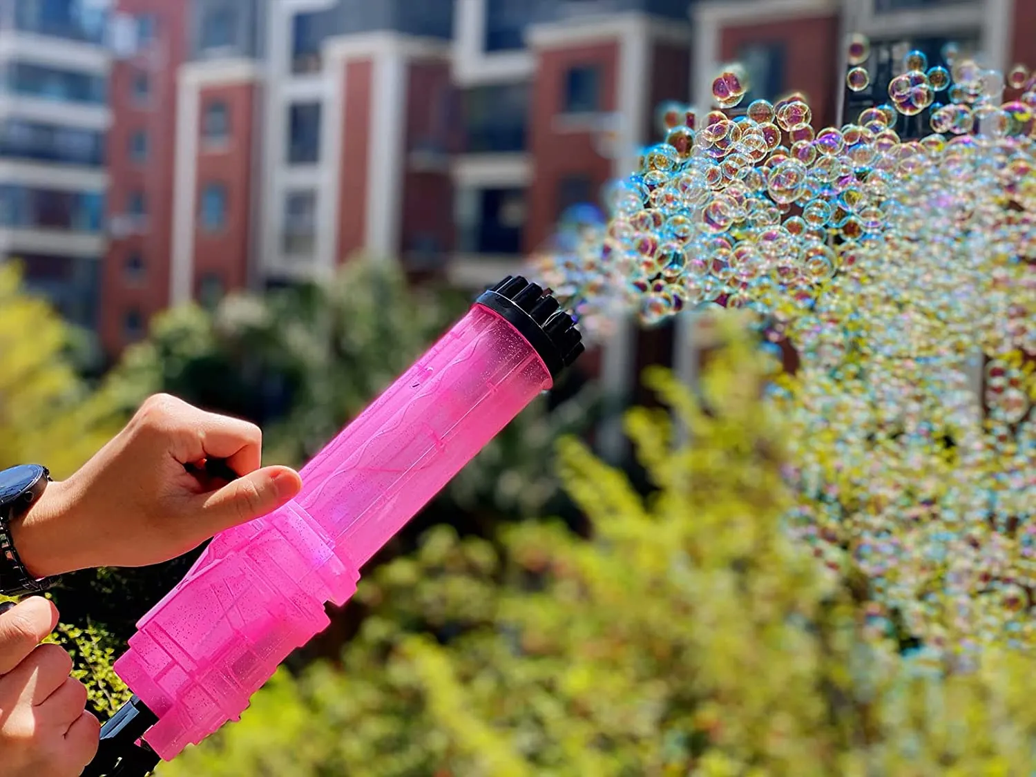 BubbleGun LED Машина за светещи сапунени балони с 21 дула, автомат за сапунени мехури | IGUANA.BG 6