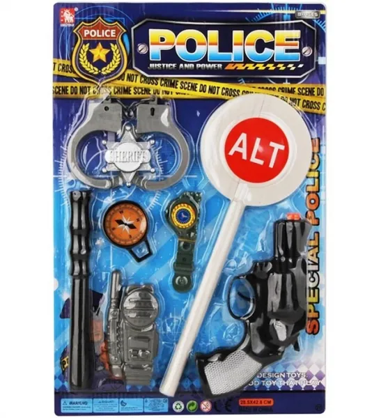 Полицейски комплект със СТОП палка и аксесоари