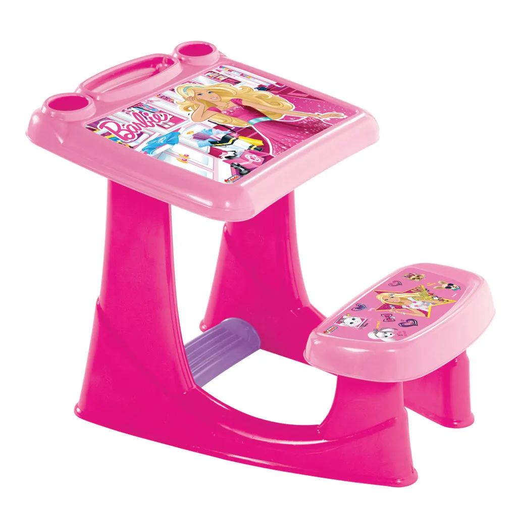 Детски чин-бюро със седалка 2в1, 70х55х56см, Barbie, Барби, DEDE 4