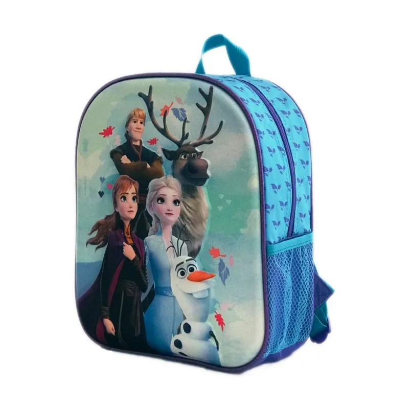 3D раница за детска градина Замръзналото кралство, FROZEN Anna Elsa Olaf Sven Kristoff 3