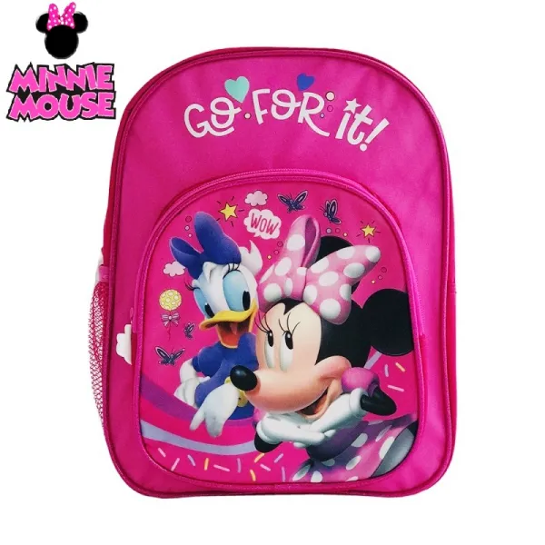 Раница за детска градина с голям и малък джоб, Мини Маус, Minnie Mouse Go For It 1