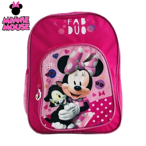 Раница за детска градина с голям и малък джоб, Мини Маус, Minnie Mouse FAB Duo 1
