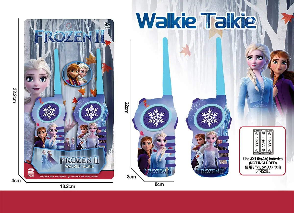 Уоки Токи с принцеси от ледено царство Walkie Talkie комплект 2 броя детски радиостанции 3