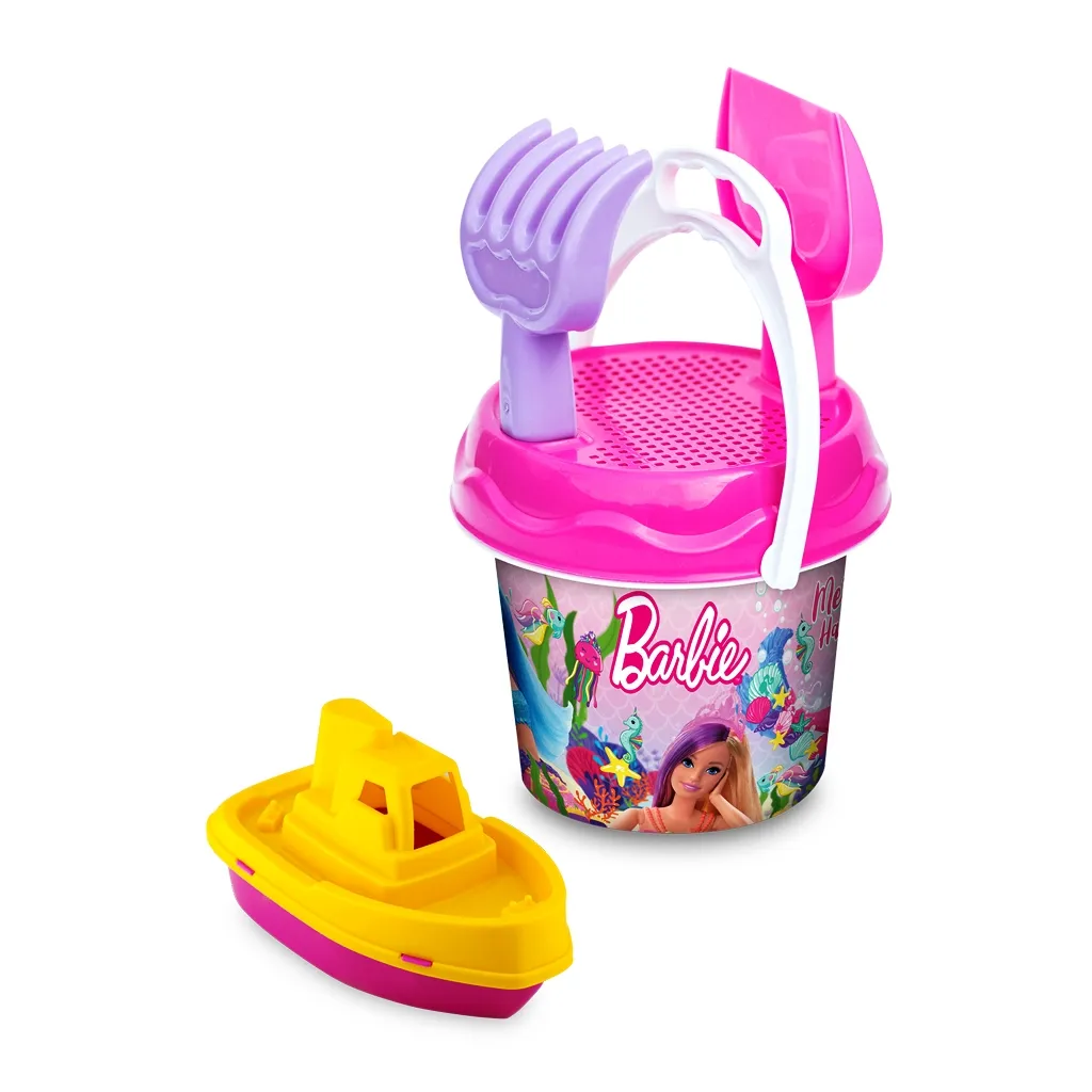 Плажен комплект кошница с аксесоари на Барби / Barbie, 30х19х21см, DEDE  2