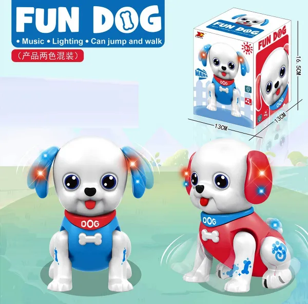 Интерактивно куче FUN DOG Подскача, Мести ушички, Звук, Светлини