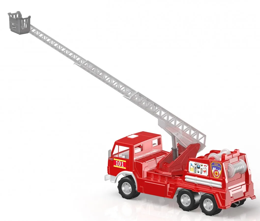 ГОЛЯМА Пожарна KAMAZ с телескопична стълба, пожарникарски камион КАМАЗ, 53х26х20см, ORION, Украйна 2