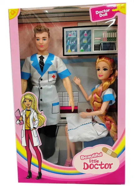 Доктор с медицинска сестра - комплект кукли