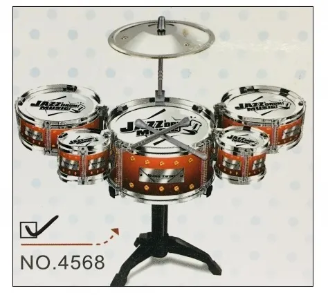Комплект 5 барабана с 1 чинел на стойка и 2 палки 3