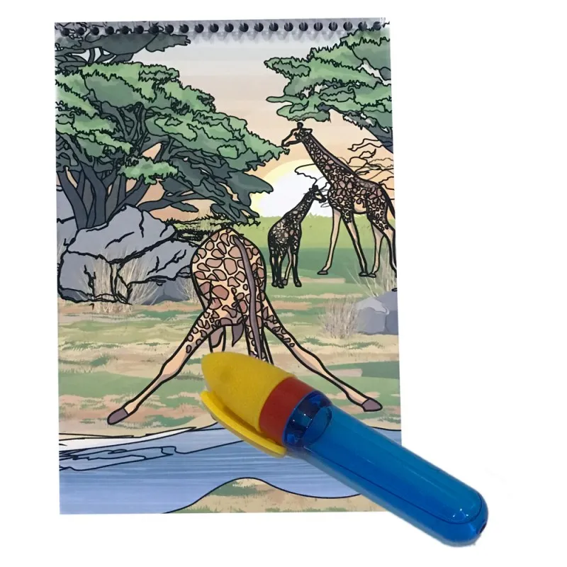 Книжка за оцветяване с вода Животни от джунглата - магическа водна книжка Animal Planet 6