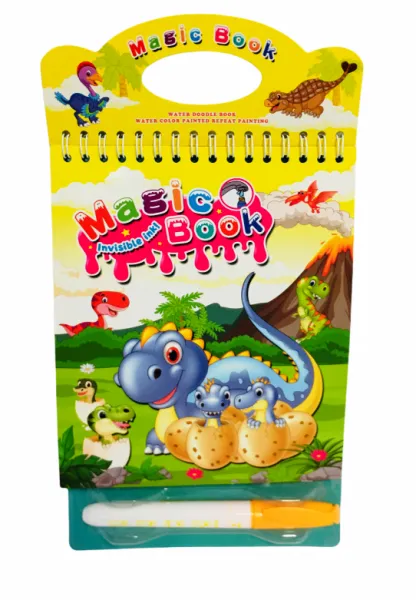 Книжка за оцветяване с вода Динозаври - магическа водна книжка 1