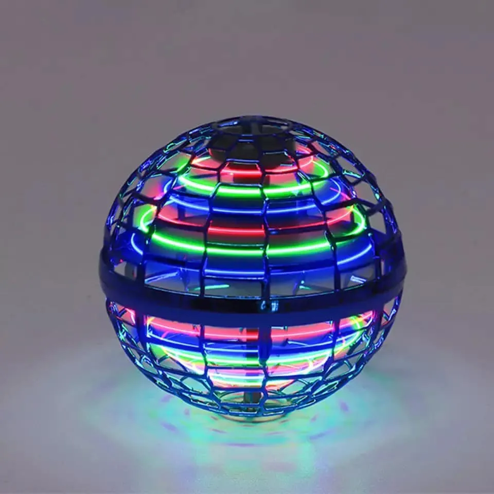 Летяща топка с радиоконтрол с USB кабел за зареждане Flynova Pro Flying Ball Boomerang Spinner Dynamic RGB Lights Double Pass 3