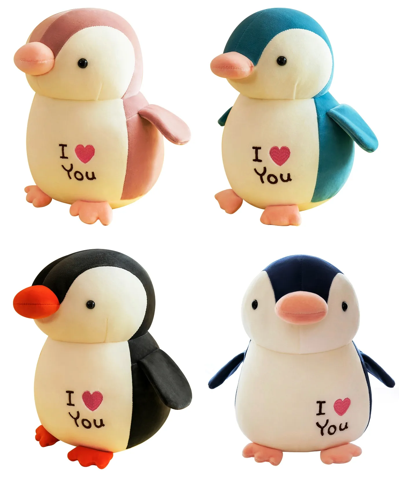 Пингвин ''I love you'', 24см , 4 цвята  2
