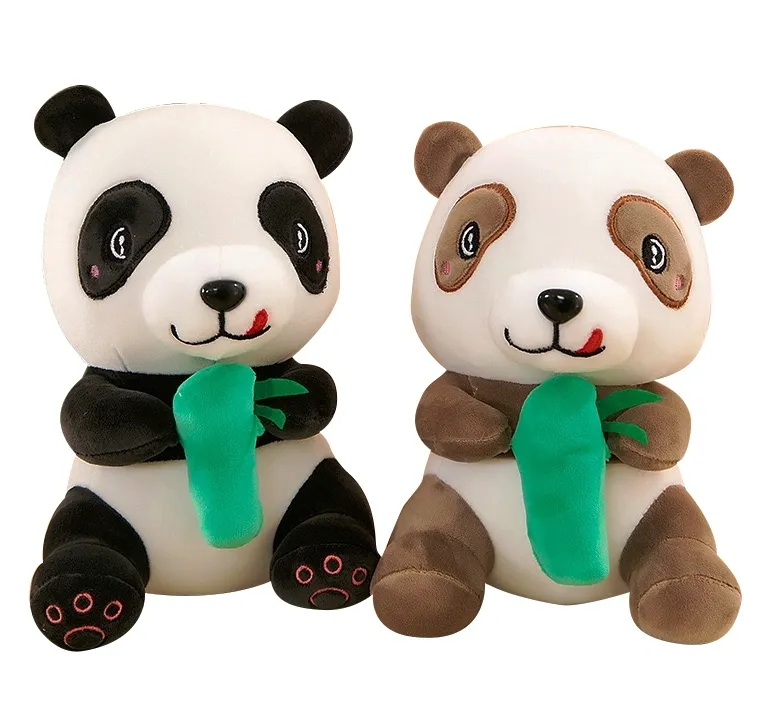 Панда с бамбук, 22см, два цвята 2