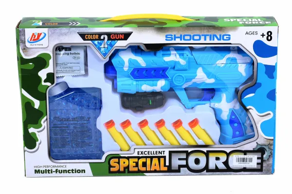 Пистолет с инфрачервен лазерен мерник + бомби и стрели, два цвята, SPECIAL FORCE