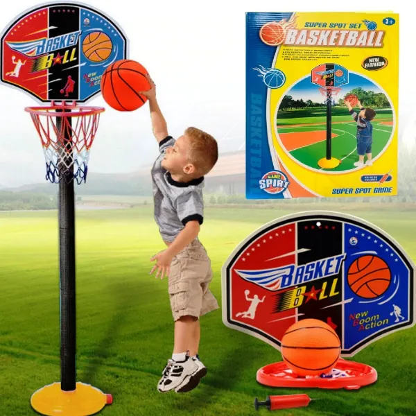 Баскетболен Кош на Стойка с помпа и топка, височина 115см 1