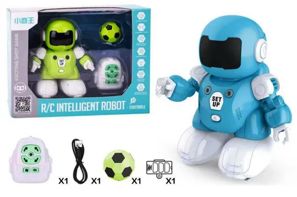 Интерактивен робот с дистанционно и топка, играе футбол и хип-хоп + LED СВЕТЛИНИ и  ЗВУК 1