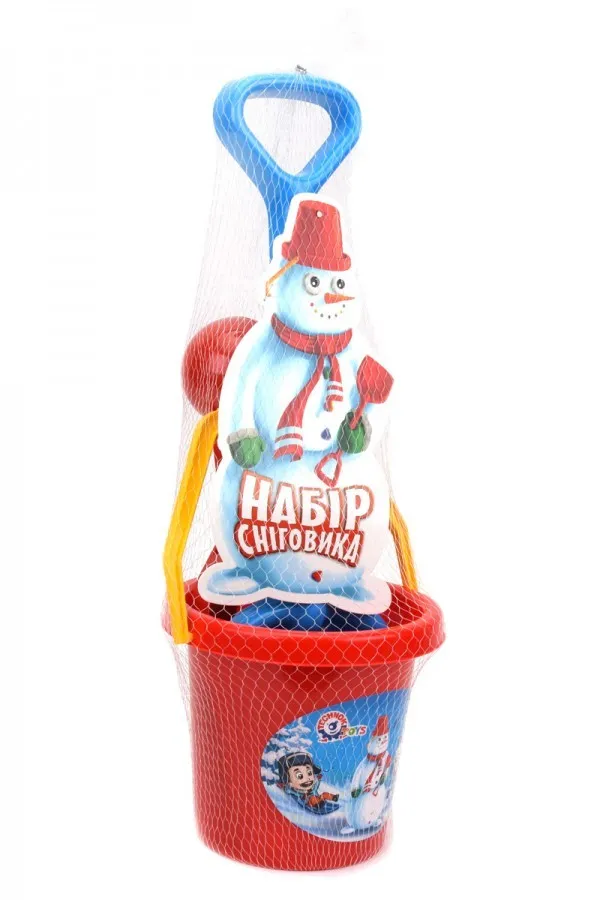 Комплект за Снежен Човек с морковен нос + СНЕГОЛЕП, цветни копчета, лопатка и кофичка TECHNOK, Украйна 5