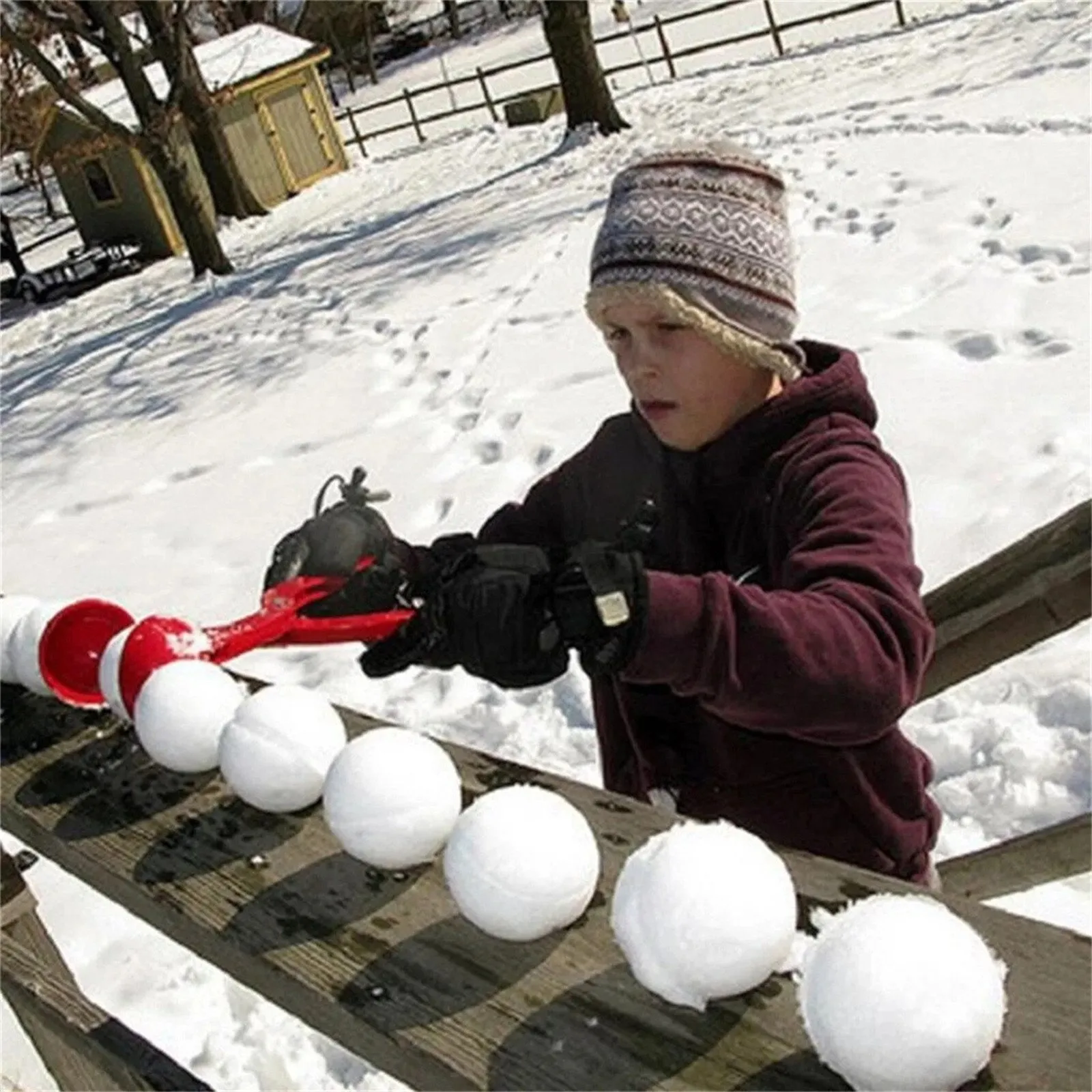 Комплект 2 броя снеголеп за правене на снежни топки 34х12х7см TECHNOK, Украйна 10