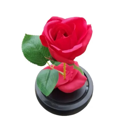 Вечна - неувяхваща ИЗКУСТВЕНА роза в стъкленица, Оригинален и стилен подарък за Жена | IGUANA.BG 9