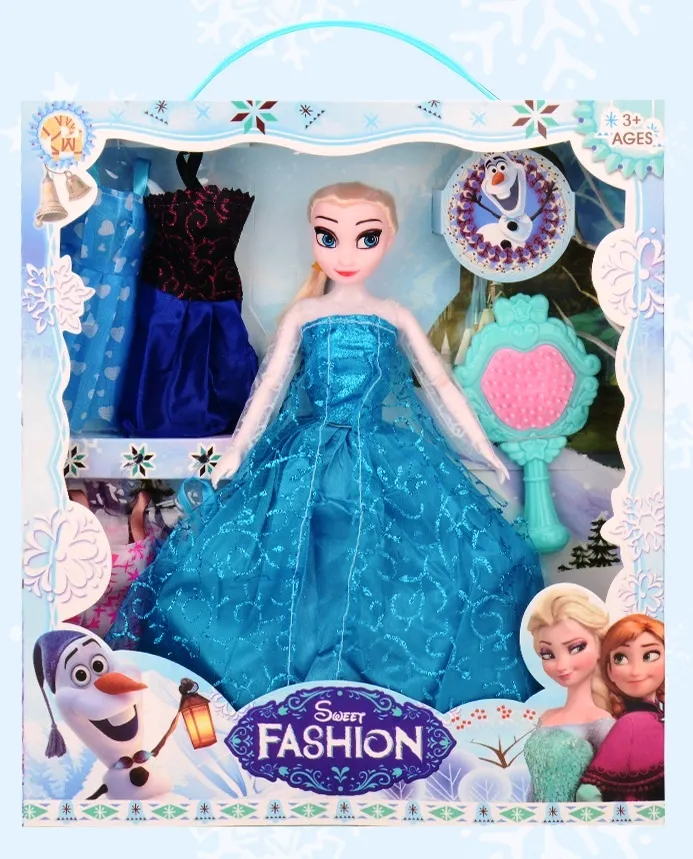 Комплект кукла Ледена принцеса с рокли и аксесоари 3