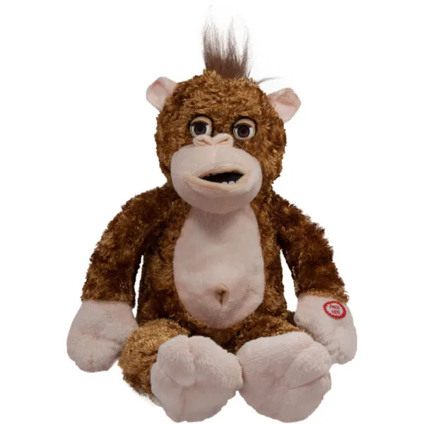 Интерактивна играчка, Маймуна с мигащи очи, 25 см 1